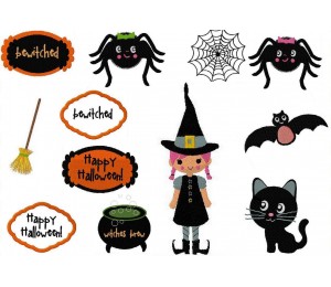 Stickserie Kleine Hexe